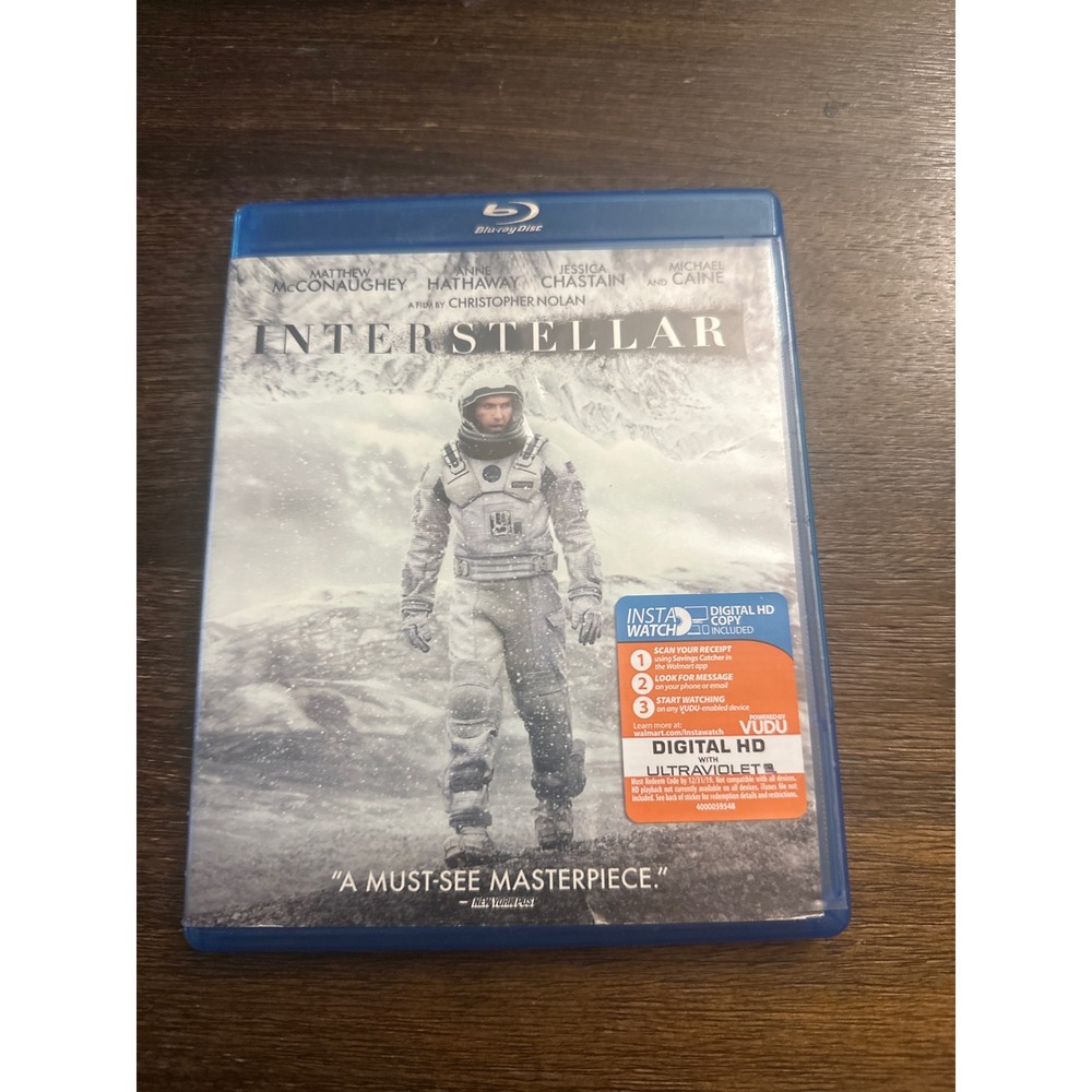 Interstellar‎ Blu-ray 2-Disc Set Christopher Nolan Sci-Fi Matthew McConaughey